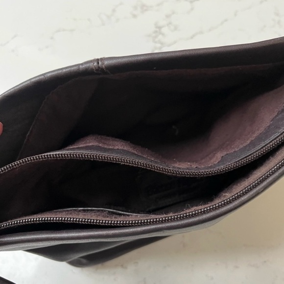 Etienne Aigner Vintage Genuine Cowhide Brown Leather Crossbody Handbag OS - Picture 8 of 11